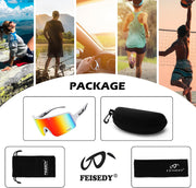 ÉÌƷͼƬ 8 | B0C6M24X4M | FEISEDY Sports Sunglasses Cycling Glasses Baseball Glasses for Youth Teens UV400 Protection B2974