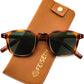 Tortoise/Green / 45 Millimeters | B0FHKNDS27 | FEISEDY Retro Square Sunglasses Women Men Vintage Trendy Shades UV400 Protection B0306