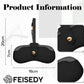 商品图片 15 | B0FMY27LR3 | FEISEDY Sunglass Case, 2Pcs Soft Leather Eyeglass Cases for Women | Slim Portable Glasses Holder, with Button-Closure Wrist Strap for Travel & Outdoor B0308