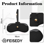 ÉÌƷͼƬ 6 | B0FMXVJLZR | FEISEDY Sunglass Case, 2Pcs Soft Leather Eyeglass Cases for Women