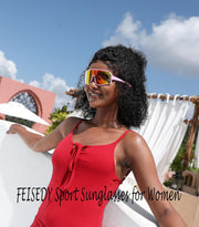 ÉÌƷͼƬ 43 | B0C785JPH3 | FEISEDY Sports Sunglasses, Polarized Oversized Shield for Women Men Youth, Baseball Cycling Running Outdoor Visor B2988