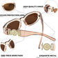 商品图片 37 | B0B5V7T75J | FEISEDY Retro Trendy Rectangle Sunglasses Women Men Narrow Shades B2322
