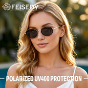 ÉÌƷͼƬ 27 | B0GX9GL5XF | FEISEDY Polarized Oval Metal Sunglasses for Women Men Classic Retro B0439