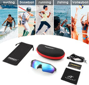 ÉÌƷͼƬ 30 | B0C7189J4Z | FEISEDY Men Sunglasses, Polarized Cycling Sunglasses, UV400 Sports Baseball Running Fishing Hiking Shades B2372