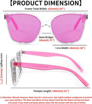 ÉÌƷͼƬ 94 | B0871BKMTN | FEISEDY Oversized Polarized Sunglasses - UV400 Protection, Square Fashion Sun Glasses for Outdoor & Daily B2600