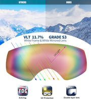 商品图片 15 | B0CHF64BPK | FEISEDY Kids Ski Goggles,Snowboard Goggles for Boys Girl Youth,OTG Anti Fog UV Protection Snow Goggles B0019