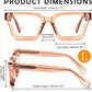 商品图片 17 | B0CWRK3FFF | FEISEDY Blue Light Blocking Glasses Women Men Chunky Square Computer Glasses B0101