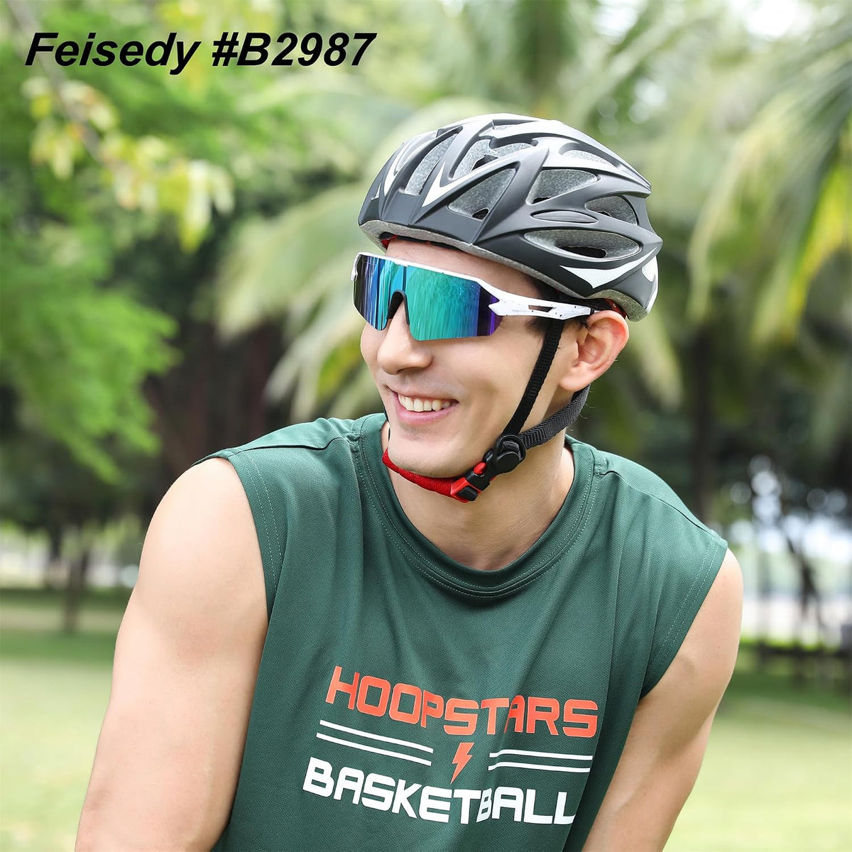 ÉÌƷͼƬ 31 | B0BQLPB8JV | FEISEDY Sports Sunglasses for Men and Women, UV400 Protection Outdoor Cycling Driving Fishing Glasses B2987