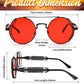 商品图片 13 | B0BD4MSMZQ | FEISEDY Aviator Sunglasses for Men Women Steampunk Round Metal Frame B2351