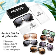 ÉÌƷͼƬ 14 | B0GYVVZBQM | FEISEDY Classic Aviator Sunglasses UV400 Protection for Women Men B0461