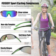 ÉÌƷͼƬ 39 | B0CNCBXTDV | FEISEDY Polarized Sunglasses Baseball Lightweight Frame Men Women Sports Cycling Sun Glasses for MTB UV400 Protection B0056