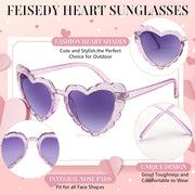 ÉÌƷͼƬ 47 | B0B8R3G4T8 | FEISEDY Love Heart Shaped Sunglasses for Women Trendy Retro Cat Eye Mod Style Stylish Glasses B2336