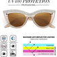 商品图片 30 | B0BZ7YMM4F | FEISEDY Oversized Women Cat Eye Rhinestone Sunglasses Costume Party B2360