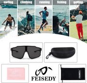 ÉÌƷͼƬ 8 | B0CBRSHNT3 | FEISEDY Sports Sunglasses for Men and Women, UV400 Protection Cycling Goggles Golf Baseball Driving Fishing B0022