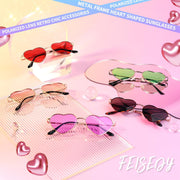 ÉÌƷͼƬ 14 | B0BP6HX1R6 | FEISEDY Polarized Heart Sunglasses Women Men Metal Frame Cute Lovely Glasses UV400 Protection B2375