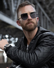 ÉÌƷͼƬ 43 | B0B681YMF5 | FEISEDY Retro Trendy Aviator Sunglasses Women Men Classic Vintage Square Sunglasses 70s Large Metal Shades B2321