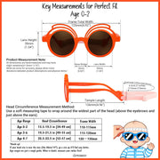 ÉÌƷͼƬ 38 | B0CQBTQZFP | FEISEDY Baby Polarized Round Sunglasses Flexible Rubber Shades with Strap for Infant Toddler Newborn Age 0-24 Months B0060