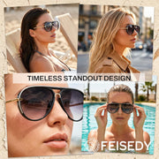 ÉÌƷͼƬ 37 | B0GYVVZBQM | FEISEDY Classic Aviator Sunglasses UV400 Protection for Women Men B0461