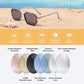 商品图片 18 | B0FQ4Y7FV6 | FEISEDY Polarized Aviator Sunglasses for Women Men Square TAC Lens B0329 | UV400 protection, Lightweight, Military-grade durability, Spring temples, Climate Pledge Friendly, Driving, Beach