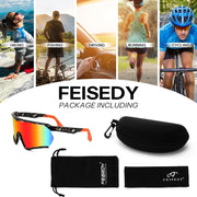 ÉÌƷͼƬ 35 | B0FL29WPXL | FEISEDY Sports Sunglasses for Men Women Youth Baseball Cycling Running Softball Biking Glasses B0305