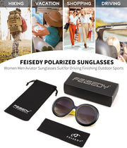 ÉÌƷͼƬ 13 | B0C7ZVD4MD | FEISEDY Oval Oversized Trendy Sunglasses Women Men Stylish Retro Big Frame Vacation Sun Glasees UV400 Protection B0017