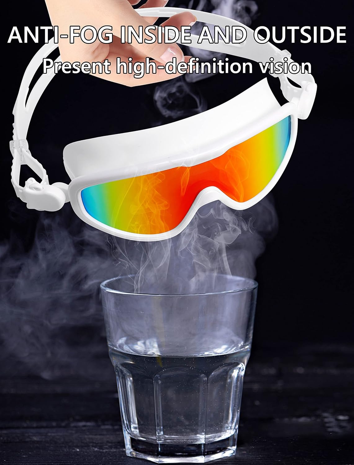商品图片 18 | B0BWF3RZK7 | FEISEDY Swim Goggles No Leaking Anti-Fog Pool Goggles Swimming Goggles Adult Men Women Youth, 180° Clear Vision UV400 B2389
