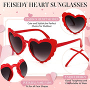 ÉÌƷͼƬ 32 | B0B8R3G4T8 | FEISEDY Love Heart Shaped Sunglasses for Women Trendy Retro Cat Eye Mod Style Stylish Glasses B2336