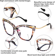 ÉÌƷͼƬ 18 | B0B63PP6VN | FEISEDY Women Oversized Square Blue Light Blocking Glasses Anti Eyestrain Cat Eye Fashion Eyewear B2956