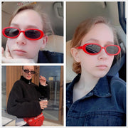 ÉÌƷͼƬ 2 | B09CPPH1XH | FEISEDY Retro 90s Oval Small Sunglasses Women Men Trendy Sunglasses Tinted Glasses B2801