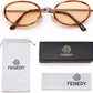 商品图片 28 | B0H2XM1HNJ | FEISEDY 90s Retro Oval Cat Eye Sunglasses UV400 Small Face B0450