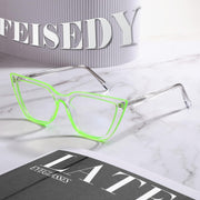 ÉÌƷͼƬ 31 | B0BHT5M418 | FEISEDY Women Cat Eye Blue Light Blocking Glasse Frame Fake Nerd Clear Square Computer Eyewear Anti Eyestrain B2353