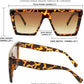 商品图片 7 | B0BQ2D8YFC | FEISEDY Oversized Square Sunglasses for Women Trendy Retro Big Sun Glasses Rhinestone Sunglasses B2347