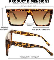ÉÌƷͼƬ 7 | B0BQ2D8YFC | FEISEDY Oversized Square Sunglasses for Women Trendy Retro Big Sun Glasses Rhinestone Sunglasses B2347