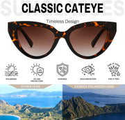 ÉÌƷͼƬ 16 | B0GVF3CZ9N | FEISEDY Cat eye Sunglasses Polarized and Retro Stylish for Women Men B0428