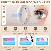 ÉÌƷͼƬ 32 | B0GT2R9GP7 | FEISEDY Photochromic Blue Light Blocking Glasses Fashion Women Men B1238