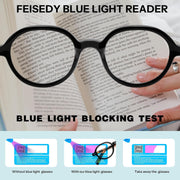ÉÌƷͼƬ 10 | B0FR9T1TCC | FEISEDY Vintage Oval Blue Light Reading Glasses for Women, Stylish Lightweight 90s Reader B0327