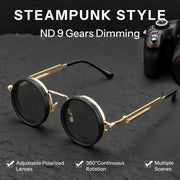 ÉÌƷͼƬ 24 | B0FK1DDVSV | FEISEDY Adjustable Sunglasses Polarized Men, Round Metal ND Filter B1400