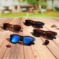 商品图片 7 | B0C9X27861 | FEISEDY Woodes Sunglasses Polarized for Women Men, Bamboo Wood Handmade Frame, Classic Square UV400 Protection B0006