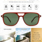 商品图片 39 | B0H2V9BFS5 | FEISEDY Retro Polarized Aviator Square Sunglasses for Women Men UV400 B0357