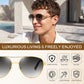 商品图片 19 | B0H4QPVJY6 | FEISEDY Retro Aviator Sunglasses for Women Men UV400 Shades B0409