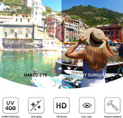 ÉÌƷͼƬ 4 | B0DGGB7Z8F | FEISEDY Retro Round Sunglasses for Women Men UV400 Protection Classic Lightweight Circle Frame Sun Glasses B0244