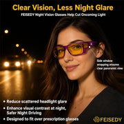 商品图片 8 | B0HG8TKYW8 | FEISEDY Fit Over Polarized Sunglasses Men, Night Driving Wrap Glasses B0330
