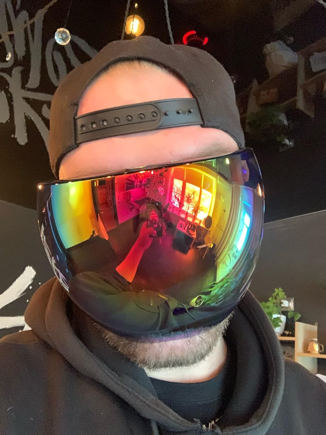 商品图片 33 | B097Y3FQJJ | FEISEDY Full Face Shield Sunglasses – Anti-Fog UV400 Mirror Visor
