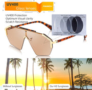 ÉÌƷͼƬ 13 | B0D6G3P982 | FEISEDY Fashion Flat One Piece Oversized Sunglasses Rimless Irregular Stylish Retro Design Shade Women Men B0153