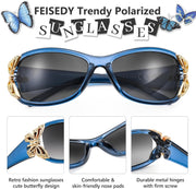 ÉÌƷͼƬ 25 | B0CNRQ7WVZ | FEISEDY Y2K Women Polarized Sunglasses Butterfly Wrap Around UV400 Shades