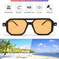 商品图片 187 | B09YTJ4FQZ | FEISEDY Vintage Square 70s Flat Aviator Sunglasses Women Men Classic Retro Stylish Frame UV400 Sunglasses B2622