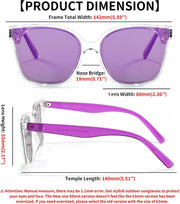 ÉÌƷͼƬ 87 | B0871BKMTN | FEISEDY Oversized Polarized Sunglasses - UV400 Protection, Square Fashion Sun Glasses for Outdoor & Daily B2600