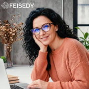 ÉÌƷͼƬ 17 | B0G8D97VW9 | FEISEDY 3 Pack Cat Eye Reading Glasses Blue Light Blocking Women/Men B0374