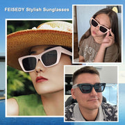 ÉÌƷͼƬ 2 | B0B9BPXGBG | FEISEDY Square Cat Eye Sunglasses Vintage Cateye Frame UV400 Protection Sunglasses B2719