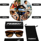 商品图片 6 | B0D8JDCTKS | FEISEDY Square Sunglasses for Women Men Unisex Curved Style Shades Designer Sun Glasses B0214